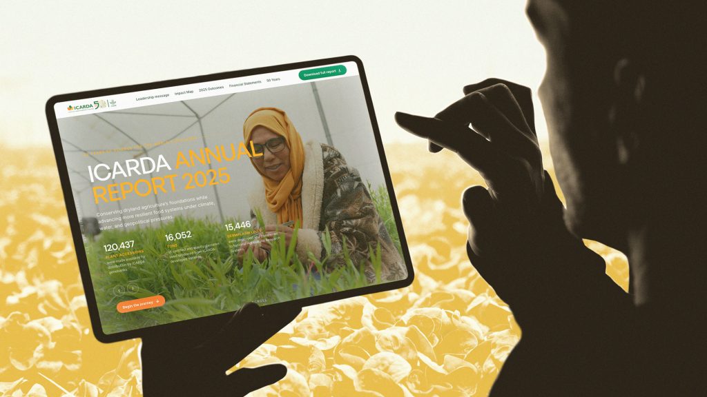 A Digital-First Annual Report for ICARDA